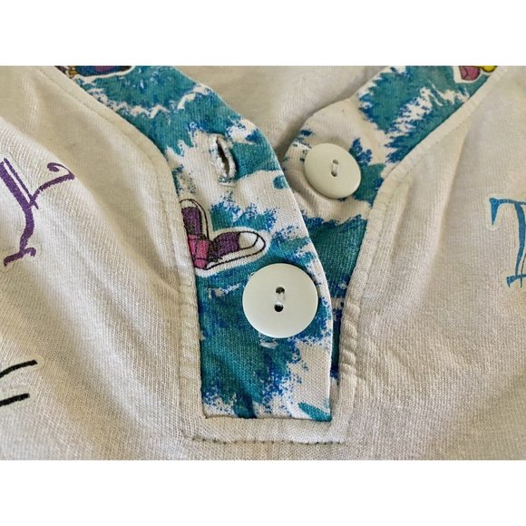 Looney Tunes 1994 Sun Sportswear Large Shirt Vintage Daffy Duck Tweety Bugs READ - Picture 3 of 16